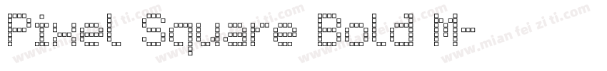 Pixel Square Bold M字体转换
